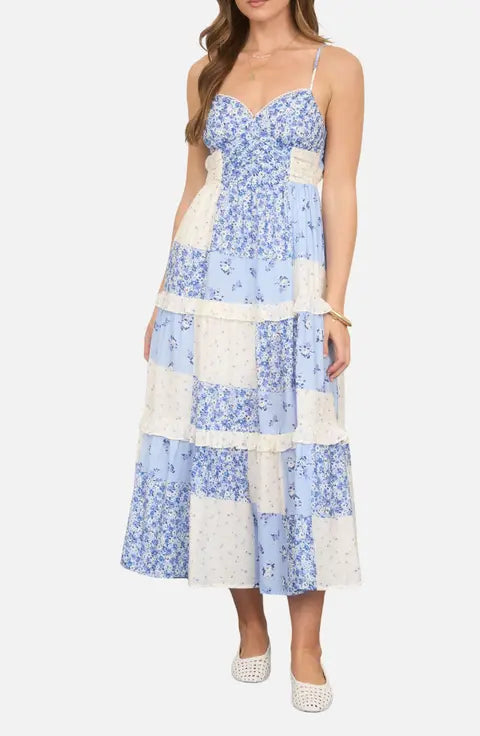 Emilie Patch Midi Dress