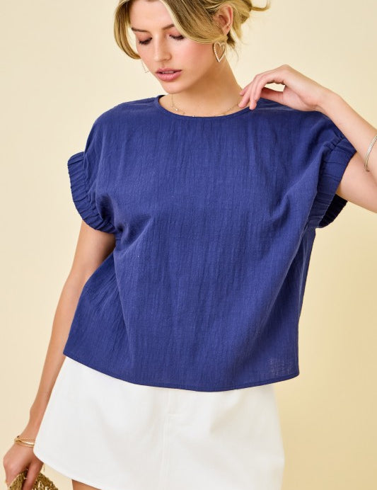 Midnight Bay Blouse - Navy