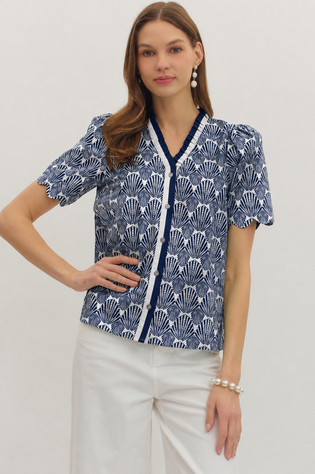 Emerald Coast Top - Navy