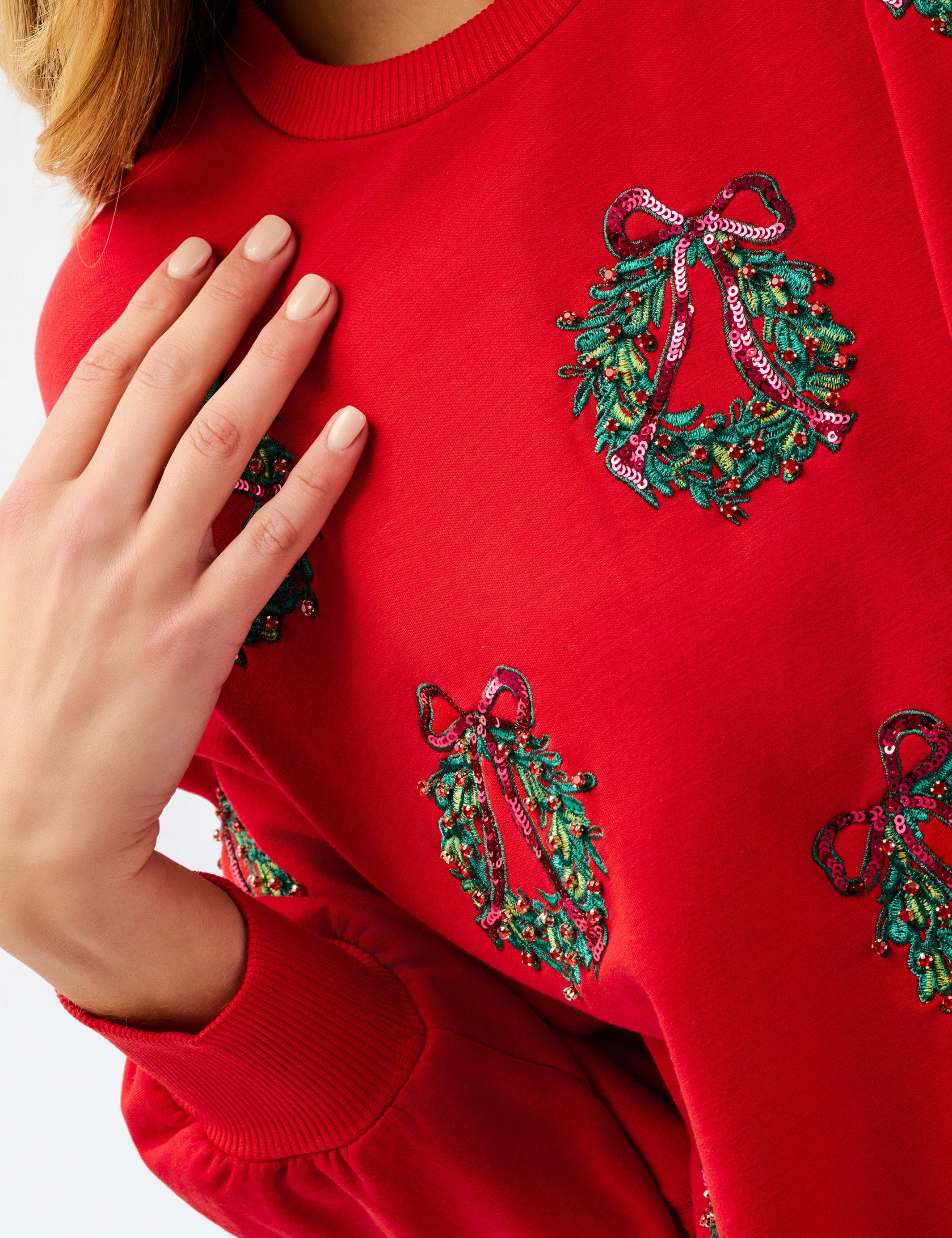 Millie Sweatshirt Berry Wreaths