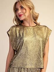 Magnifying Sparkle Top - Gold