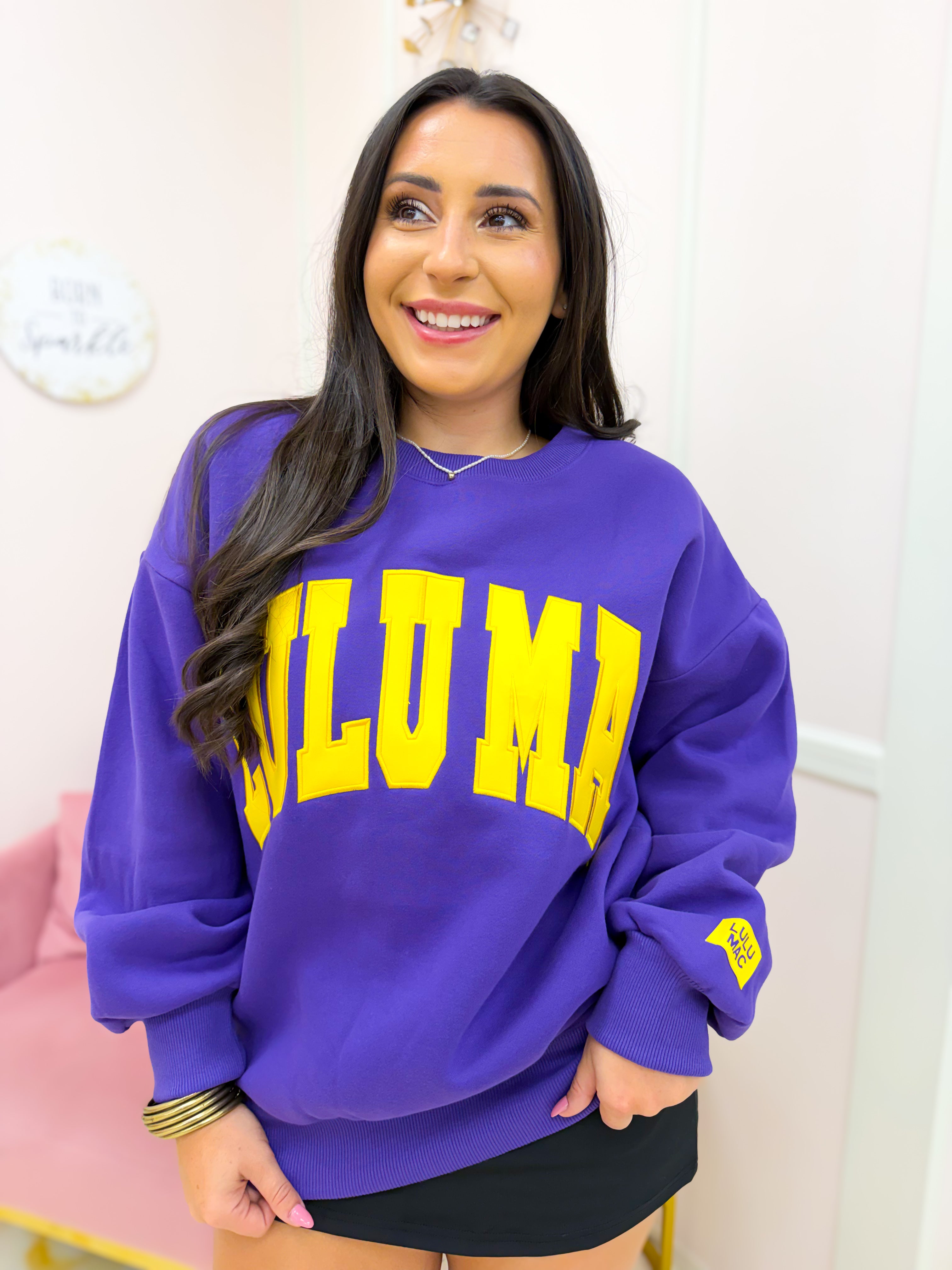Lulu Mac Sweatshirt - Purple/Yellow