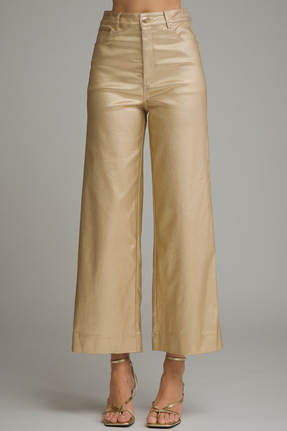 Fashionably Late Pants - Gold