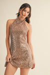 All Night Long Dress Copper