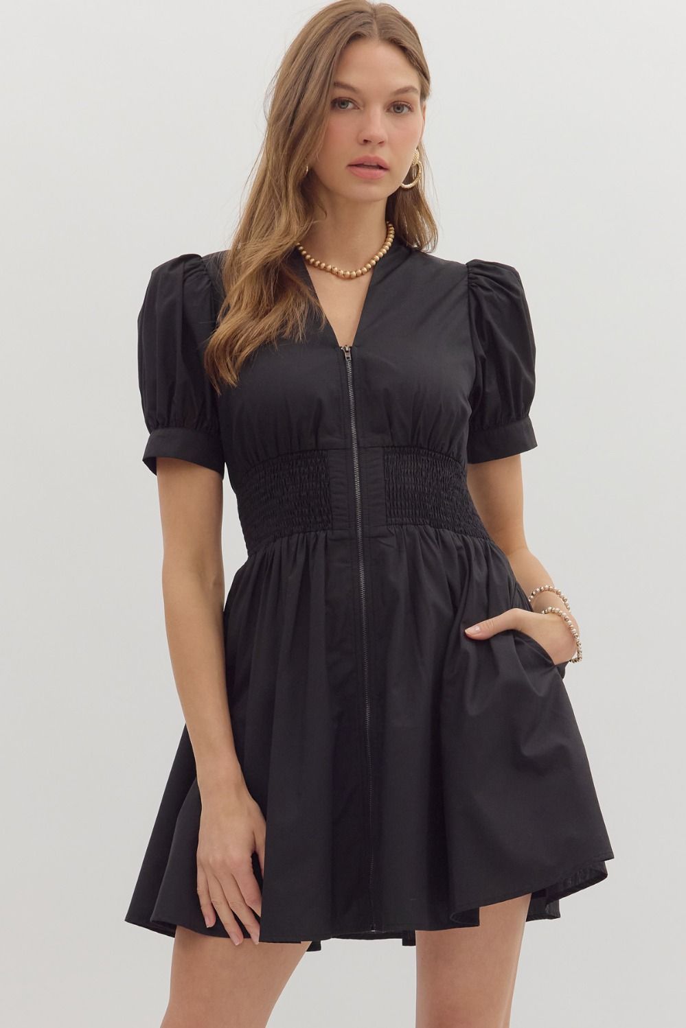 Always The Right Time Dress Black