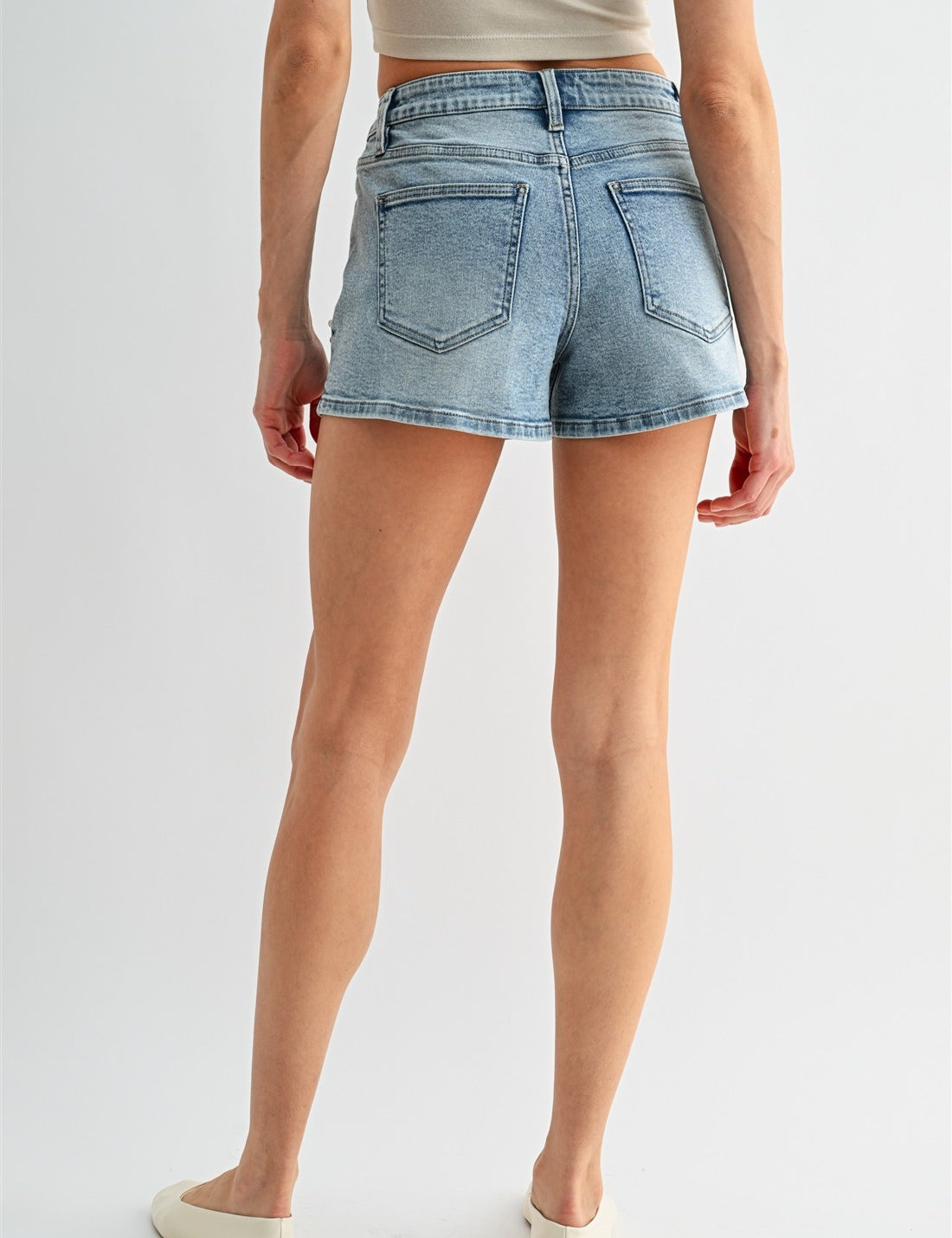 Ming High Rise Pearl Shorts