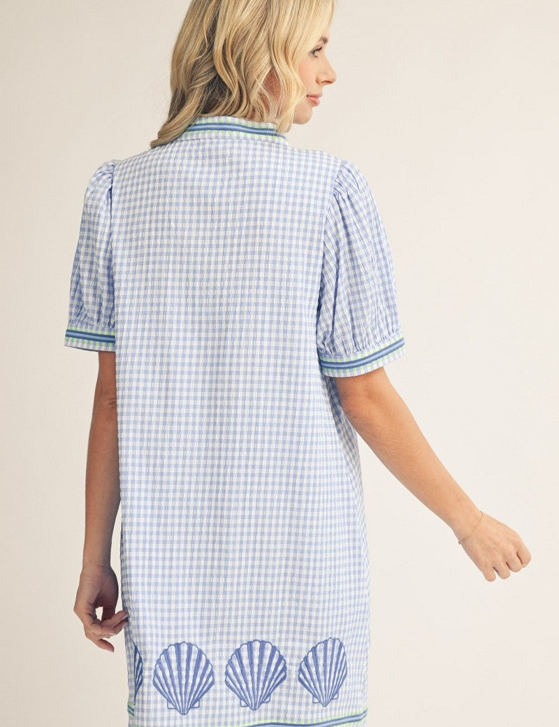 Bayfront Scallop Mini Dress