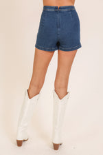 Concrete Confidence Skort Dark Wash