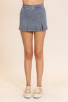 Concrete Confidence Skort Medium Wash