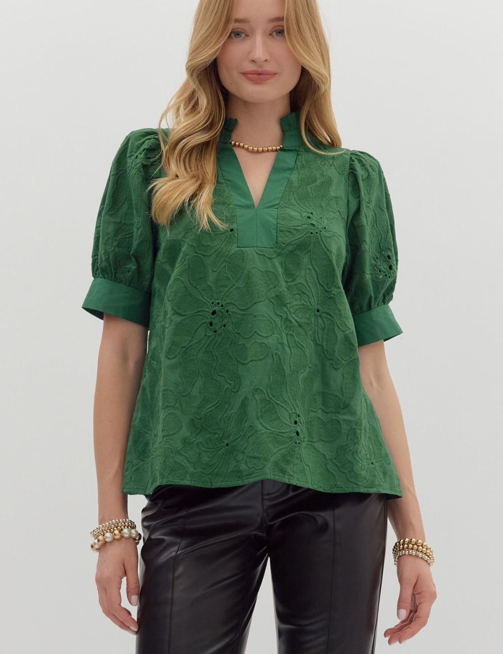 Do It Over Again Top Plus Green