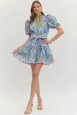 Floating Ivy Dress Blue