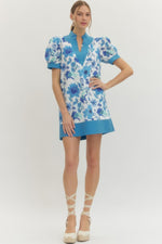 Graceful Gardens Dress Blue