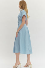 Everleigh Belle Midi Dress Blue