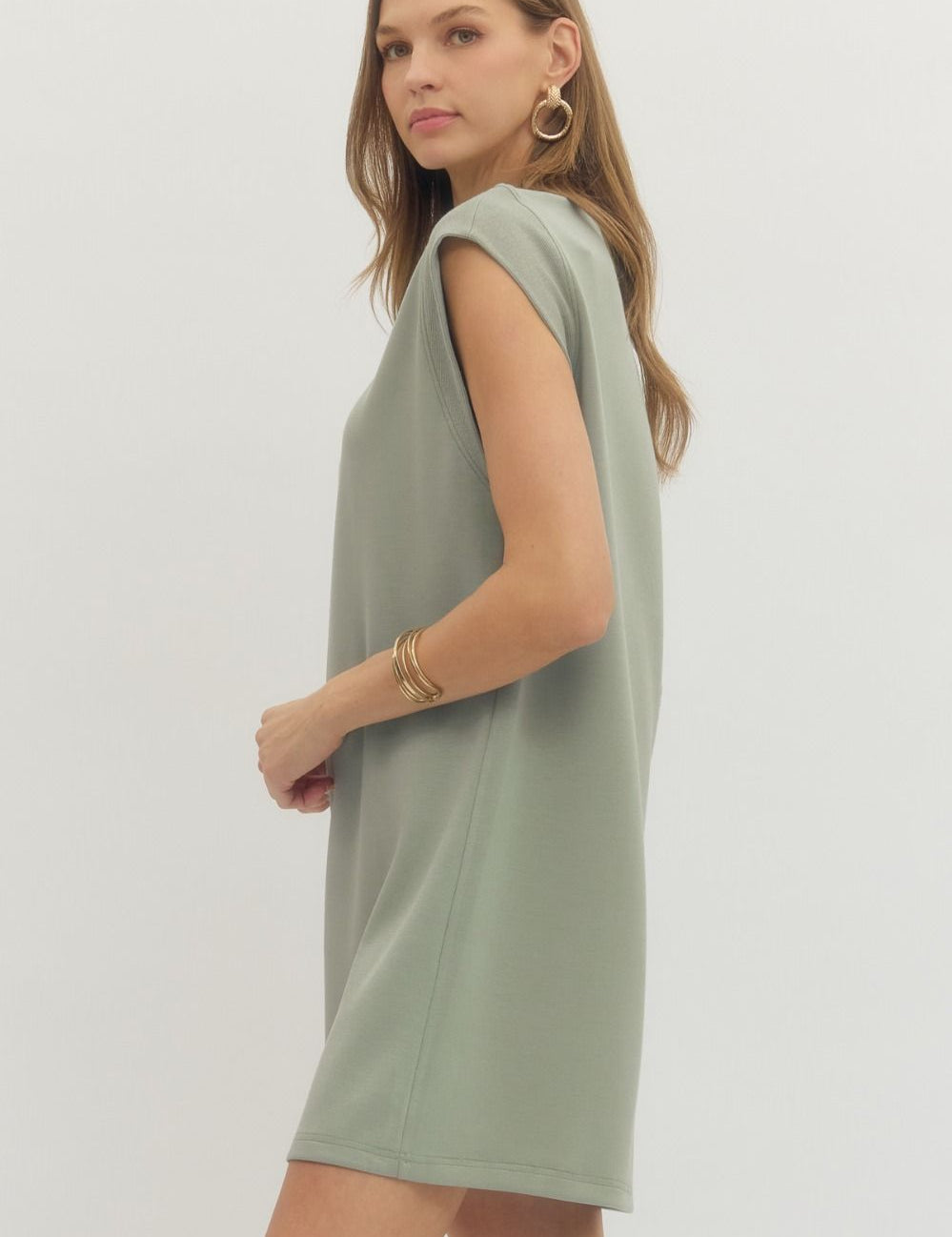 In My World Dress -Sage