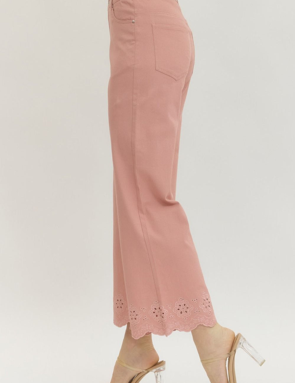 April Bloom Scalloped Pants