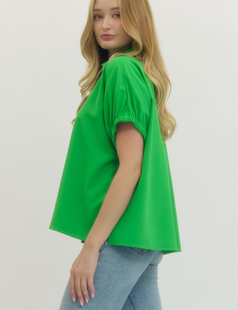 Bouncing Around Top -Green