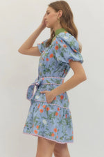 Floating Ivy Dress Blue