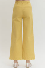 Scalloped Heart Pants Yellow