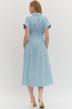 Everleigh Belle Midi Dress Blue