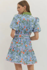 Floating Ivy Dress Blue