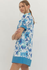 Graceful Gardens Dress Blue