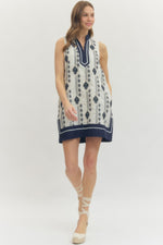 Picnic in Provence Dress -Navy