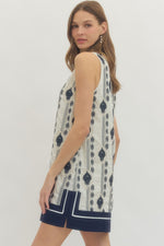 Picnic in Provence Dress -Navy