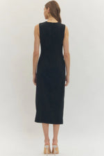 Class Act Midi Dress -Black