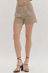 Take Me With You Shorts Taupe