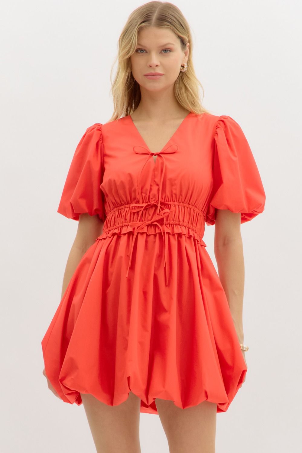What A Waist Dress Red