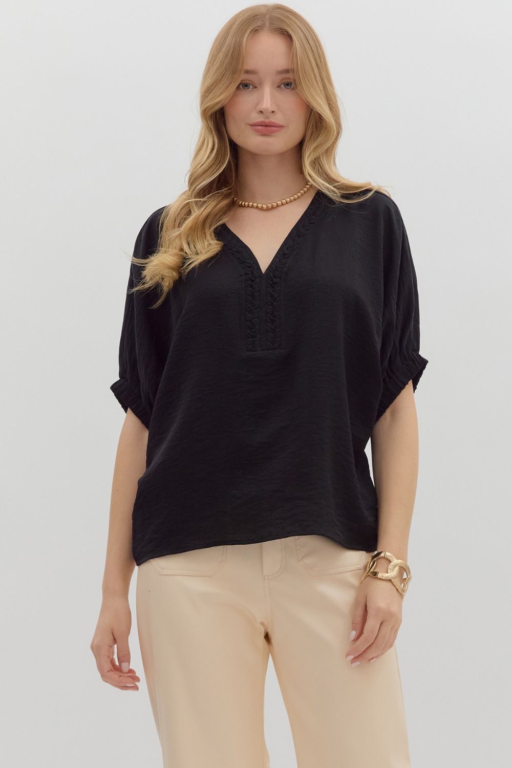 Braided Glory Top Black