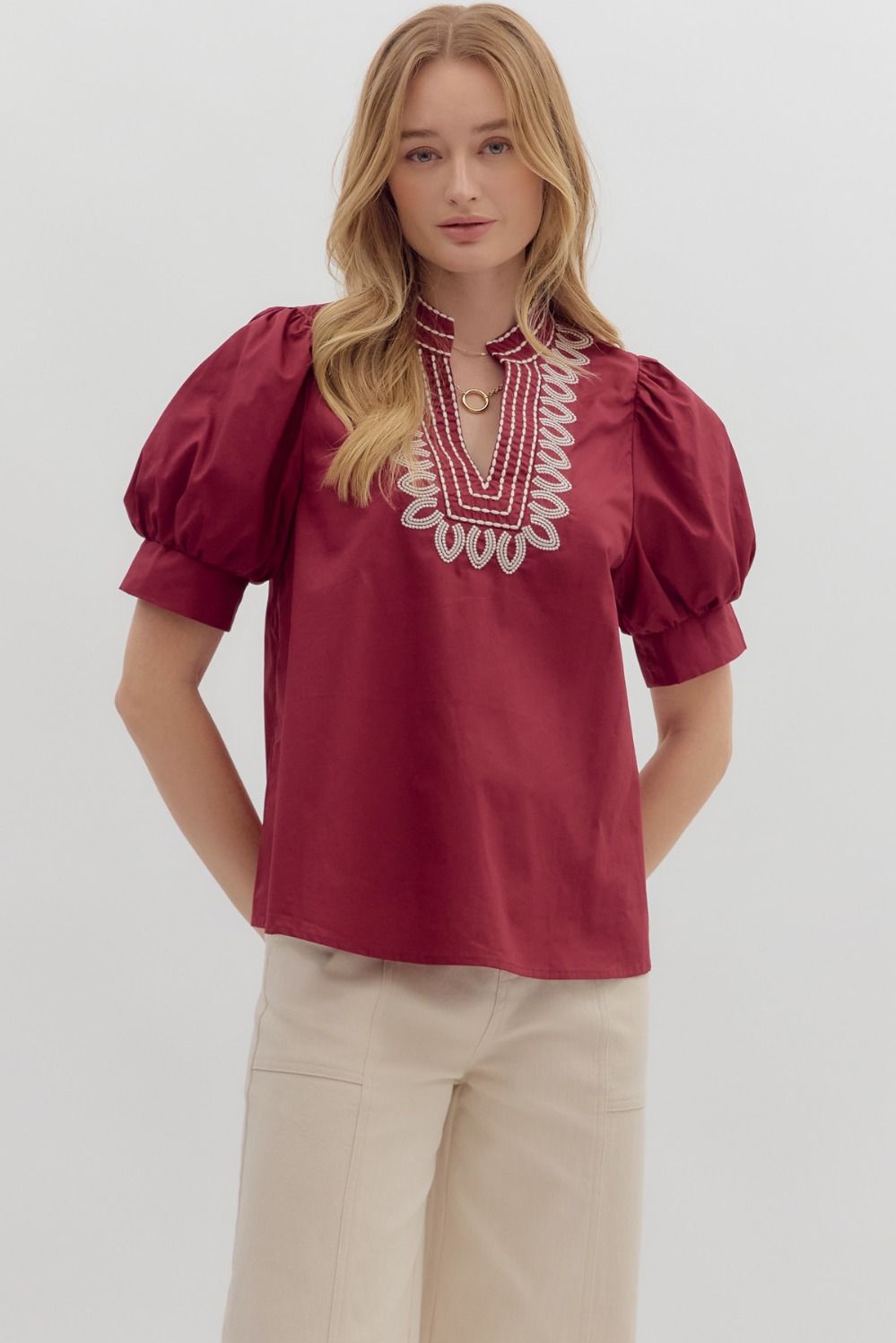 Good Times Top Burgundy
