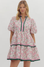 Floral Frenzy Dress Pink