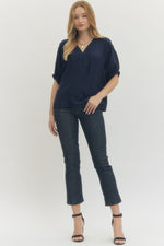 Braided Glory Top Navy