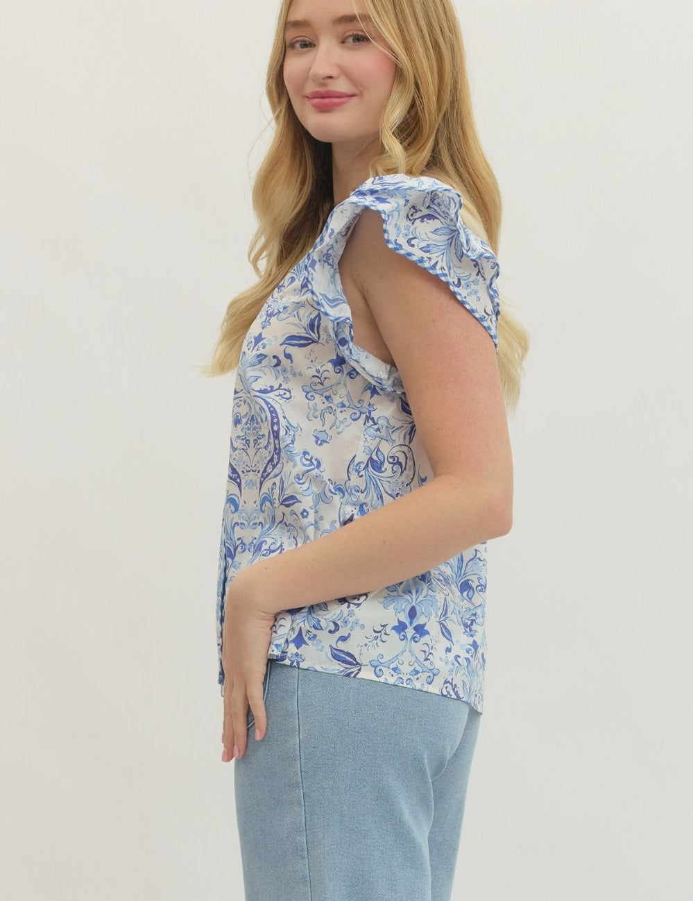 Paisley Palette Top Royal