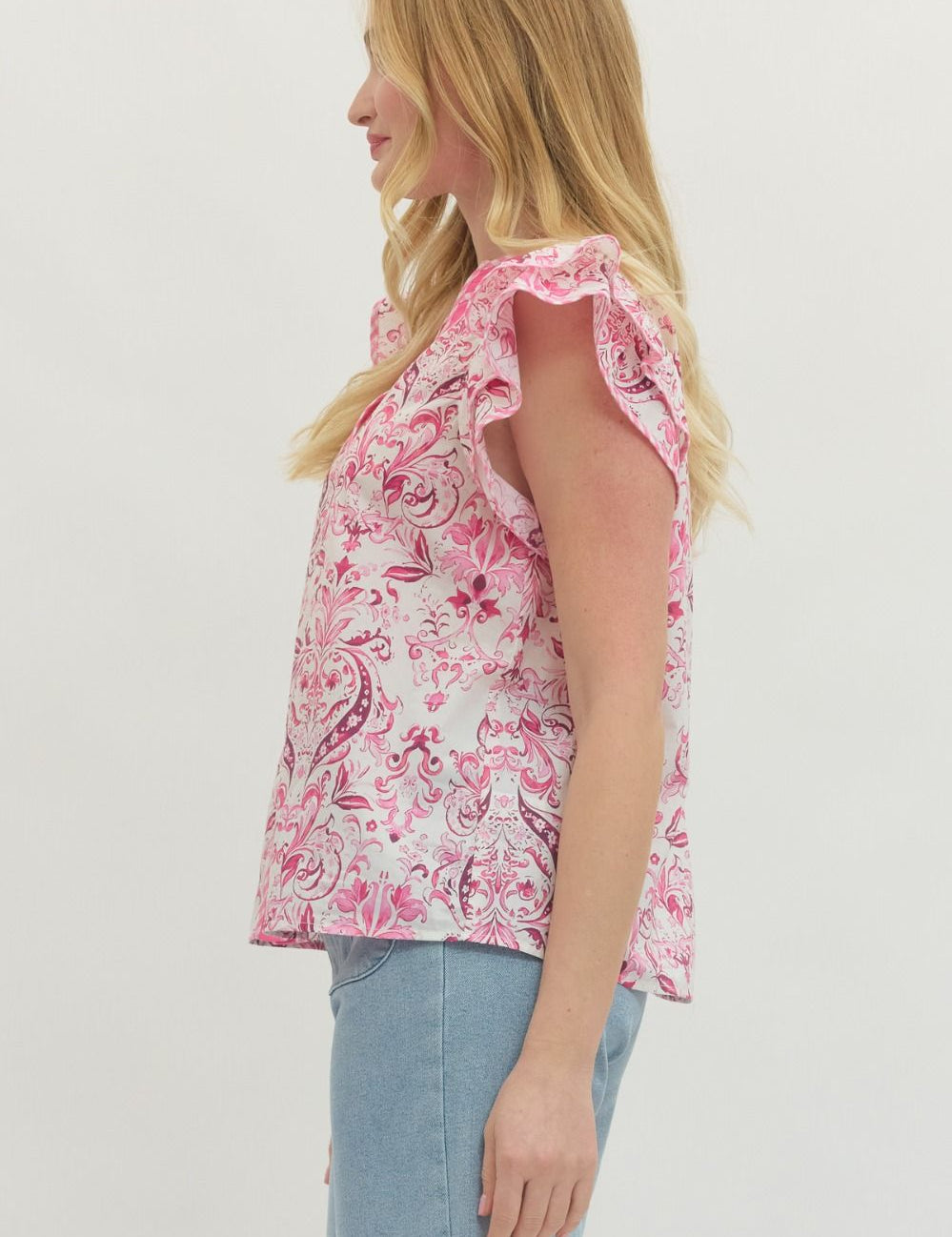 Paisley Palette Top Pink