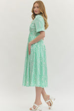 Modern Coastal Midi Dress Mint