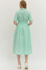 Modern Coastal Midi Dress Mint