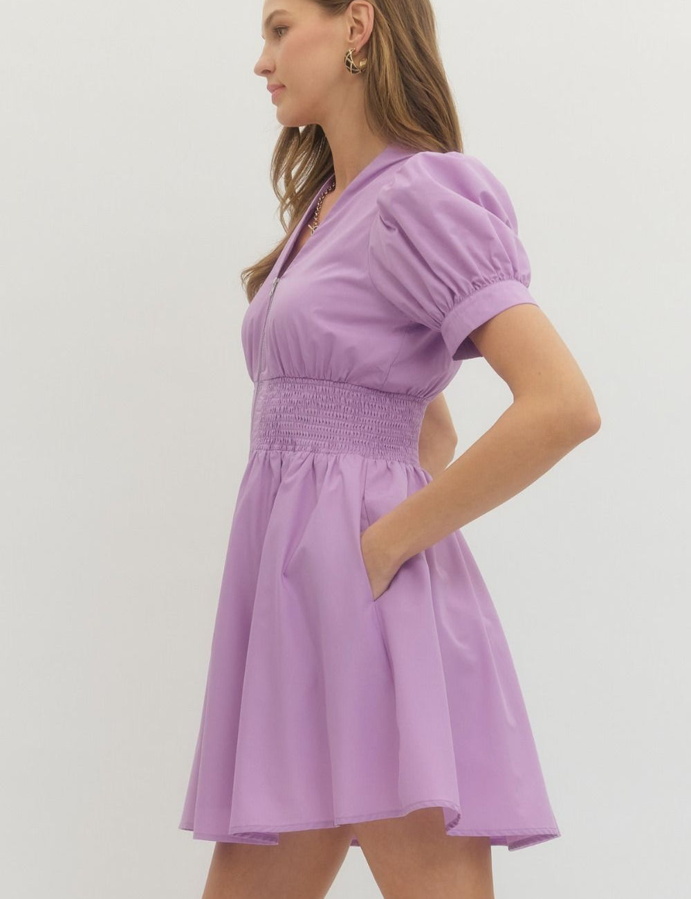 Always The Right Time Dress Lavender
