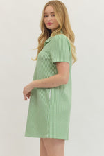 Gingham Half Zip Dress