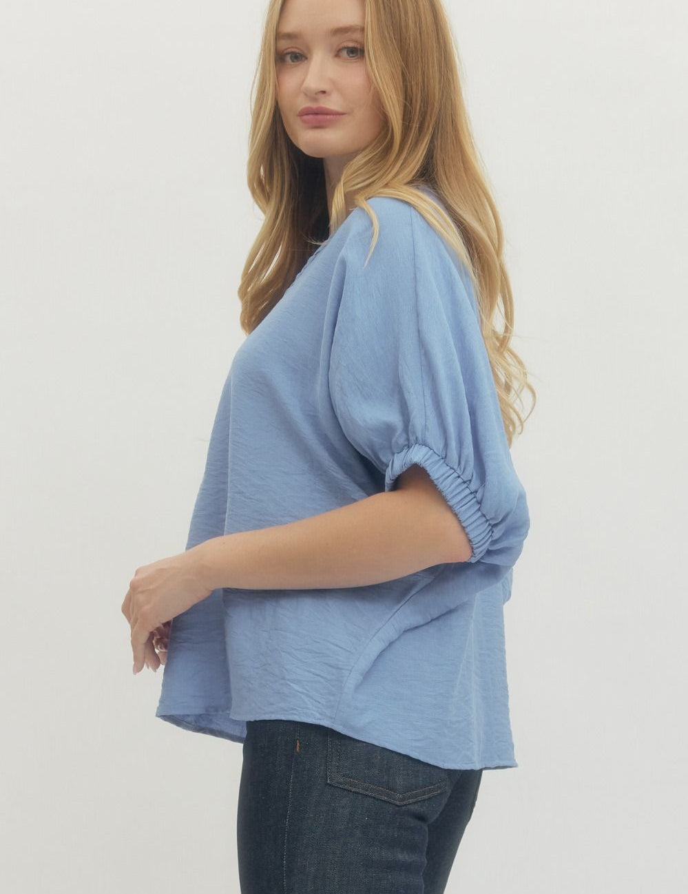 Braided Glory Top Chambray