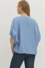 Braided Glory Top Chambray
