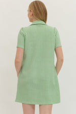 Gingham Half Zip Dress