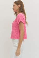 Just Livin' Sweater Top Pink