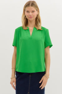 Abigail Top Kelly Green