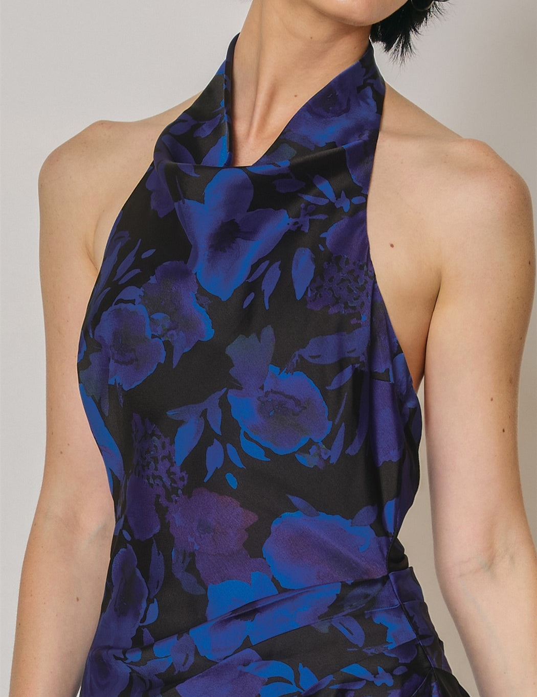 Midnight Bloom Midi Dress