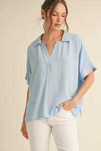 Delilah Top Baby Blue