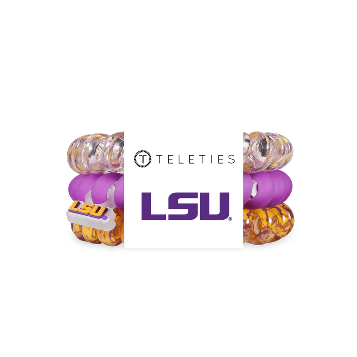 Teleties Geaux Tigers Large Hair Ties