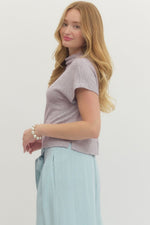 Easy On Me Top - Lavender