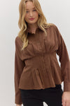 Looking For You Top Brown